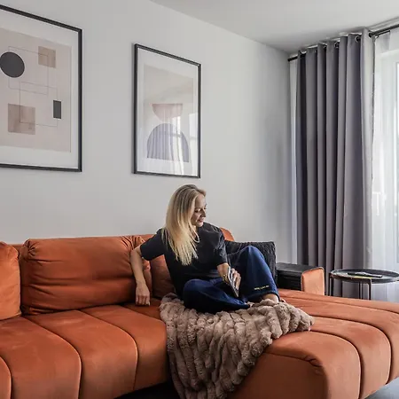 Appartamento Glow Apartments, Letnica - Bursztynowa Zatoka&przystan Letnica Danzica