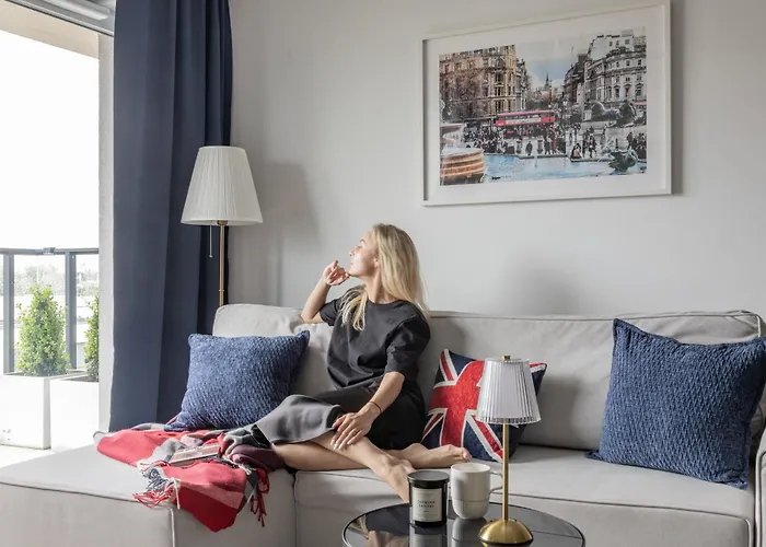 Glow Apartments, Letnica - Bursztynowa Zatoka&przystan Letnica شقة غدانسك