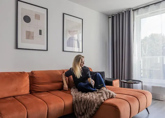 شقة Glow Apartments, Letnica - Bursztynowa Zatoka&przystan Letnica غدانسك